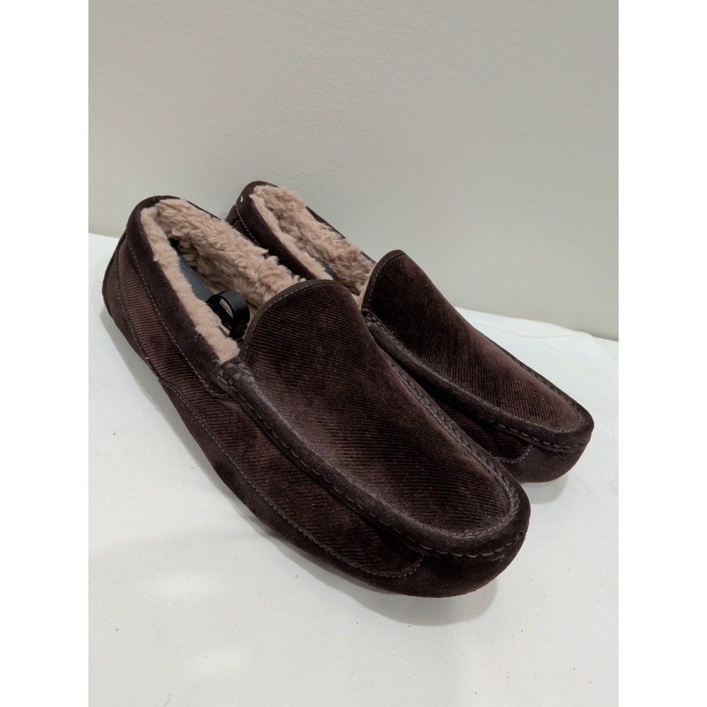 Men's Ugg Ascot Slippers Size 13  Dark Brown
